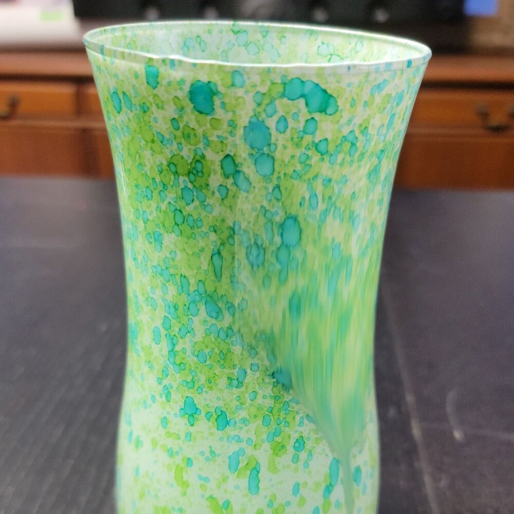 Mottled Pastel Colored Vase